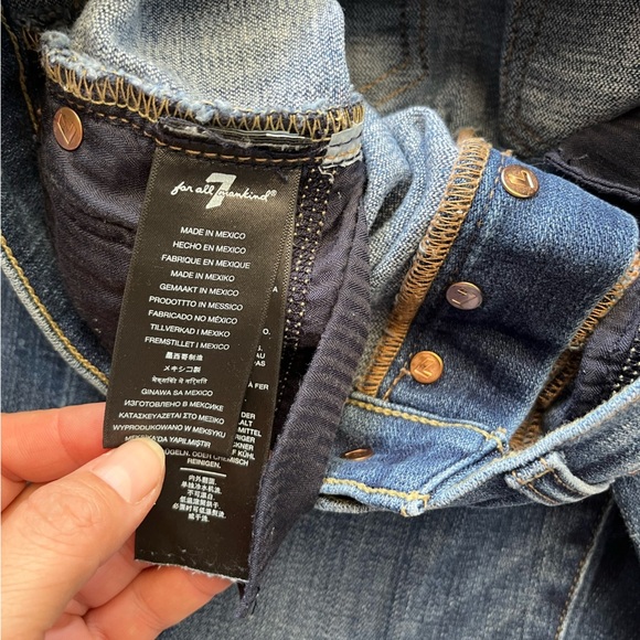 7 for All Mankind Josefina Jeans Blue Jeans Stretch Skinny Women’s Size 24 - Picture 9 of 16